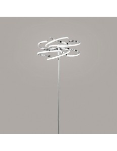 PERENZ: Lampada da terra LED moderna metallo cromo luce calda in offerta 2