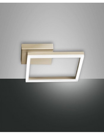 FABAS LUCE: Bard applique plafoniera moderna LED quadrata dimmerabile oro opaco in offerta