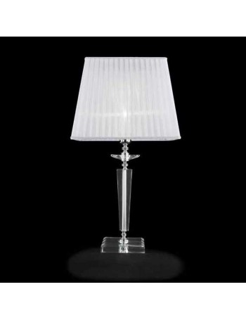 ONDALUCE: Alzira lume lampada da tavolo in vetro con paralume in organza in offerta
