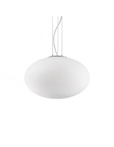 IDEAL LUX: Candy sp1 d50 sospensione sfera bianca vetro regolabile 50cm in offerta 2