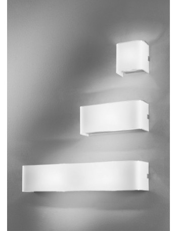 ANTEALUCE: Linear white 3 misure applique parete moderna rettangolare quadrata in offerta