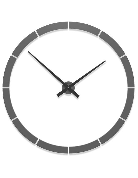 CALLEA DESIGN GIOTTO DIAMETRO 100 GRANDE OROLOGIO DA PARETE MODERNO LEGNO COLORE GRIGIO QUARZO