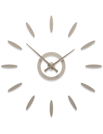 CALLEADESIGN: Tiziano orologio da parete componibile numeri adesivi tortora 122cm in offerta