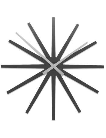 CALLEADESIGN: Frizz orologio da parete in legno nero grigio 81cm in offerta