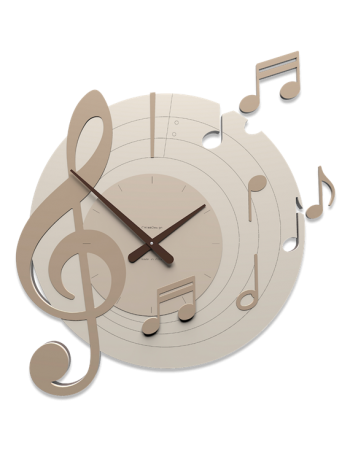 CALLEADESIGN: Bellini orologio da parete moderno design musicale caffelatte in offerta