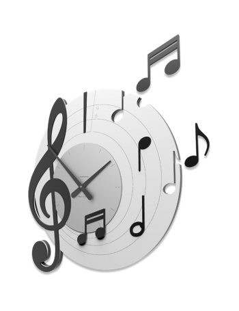 CALLEADESIGN: Bellini orologio da parete moderno design musicale nero grigio in offerta