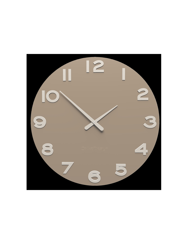 OROLOGIO DA PARETE MODERNO TONDO LEGNO COLORE CAFFELATTE OROLOGIO DA PARETE MODERNO TONDO LEGNO COLORE CAFFELATTE
