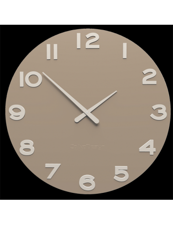 CALLEADESIGN: Orologio da parete moderno tondo legno colore caffelatte in offerta