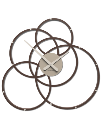 CALLEADESIGN: Black hole orologio da parete moderno cioccolato e tortora in offerta