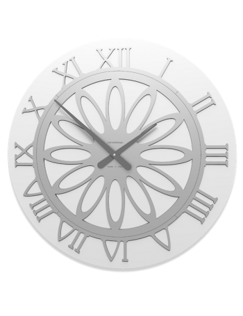 CALLEADESIGN: Athena orologio bianco da parete numeri romani 60cm in offerta