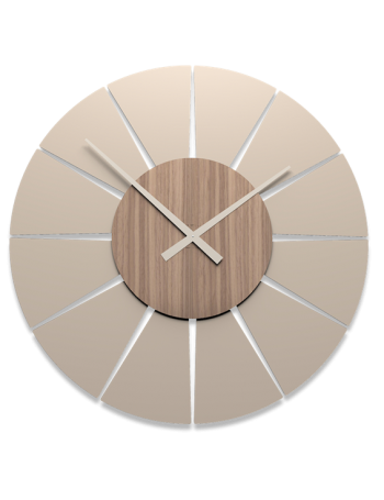 CALLEADESIGN: Extreme l orologio da parete moderno in legno noce canaletto tortora 100cm in offerta