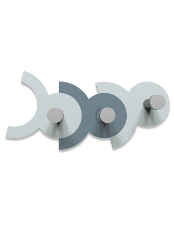 CALLEADESIGN: Diennea appendiabiti da parete 3 ganci moderno componibile legno color carta da