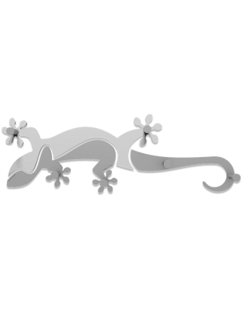 CALLEADESIGN: Geko appendiabiti da parete in legno bianco grigio in offerta