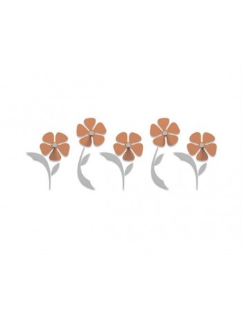 CALLEADESIGN: Flo appendiabiti da parete moderno design fiori legno ganci in metallo colore