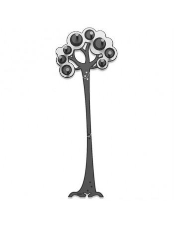 CALLEADESIGN: Appendiabiti design albero da parete legno colore bianco grigio in offerta