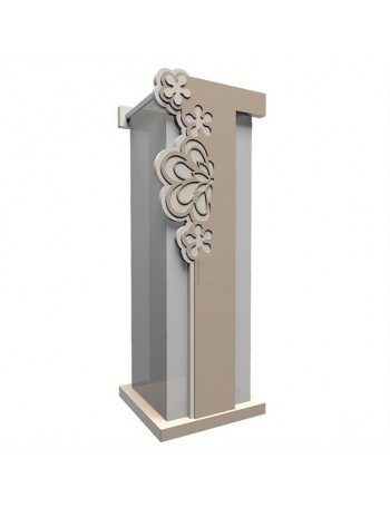 CALLEADESIGN: Merletto portaombrelli floreale moderno legno caffelatte in offerta