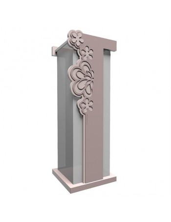CALLEADESIGN: Merletto portaombrelli floreale moderno legno grigio prugna in offerta