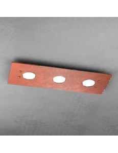 TOP LIGHT: Path plafoniera LED in vetro rame 20x60cm in offerta