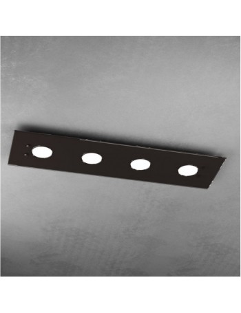 TOP LIGHT: Path plafoniera LED in vetro marrone 20x80cm in offerta