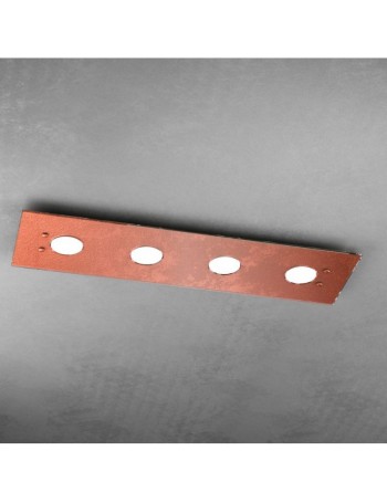 TOP LIGHT: Path plafoniera LED in vetro rame 20x80cm in offerta