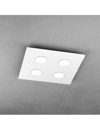 TOP LIGHT: Path plafoniera LED in vetro bianco 40x40cm in offerta