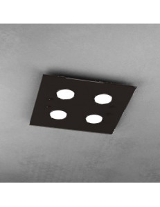 TOP LIGHT: Path plafoniera LED in vetro marrone 40x40cm in offerta