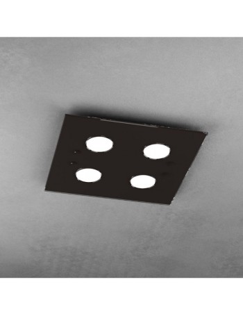 TOP LIGHT: Path plafoniera LED in vetro marrone 40x40cm in offerta