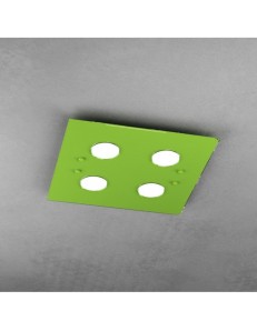 TOP LIGHT: Path plafoniera LED in vetro verde 40x40cm in offerta