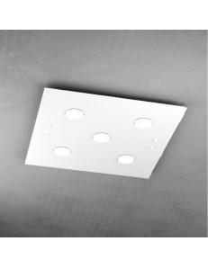 TOP LIGHT: Path plafoniera LED in vetro bianco 60x60cm in offerta