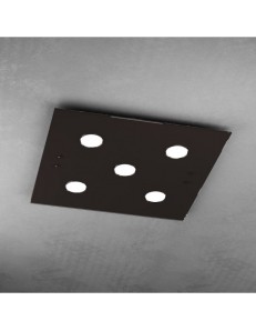 TOP LIGHT: Path plafoniera LED in vetro marrone 60x60cm in offerta