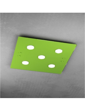 TOP LIGHT: Path plafoniera LED in vetro verde 60x60cm in offerta