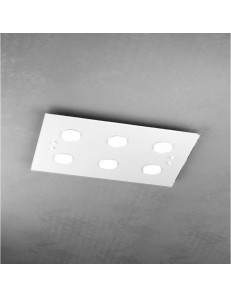 TOP LIGHT: Path plafoniera LED in vetro bianco 40x60cm in offerta
