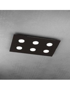 TOP LIGHT: Path plafoniera LED in vetro marrone 40x60cm in offerta