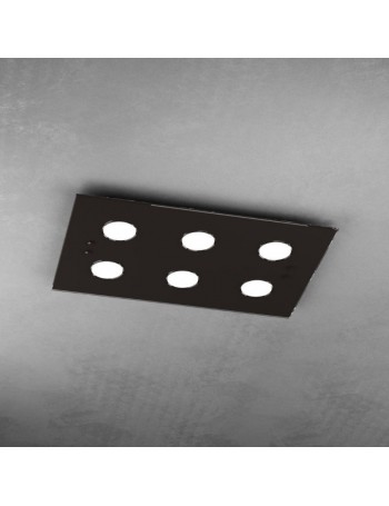 TOP LIGHT: Path plafoniera LED in vetro marrone 40x60cm in offerta