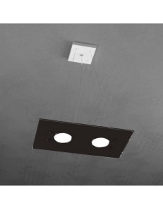 TOP LIGHT: Path 2 luci sospensione LED in vetro marrone in offerta