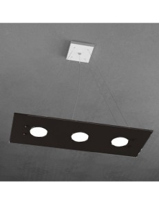 TOP LIGHT: Path 3+2 sospensione LED in vetro luci marrone in offerta