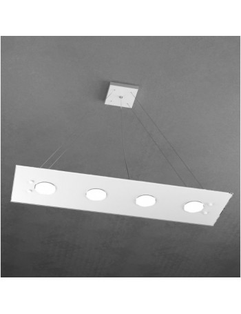 TOP LIGHT: Path 4 luci sospensione LED in vetro bianco in offerta