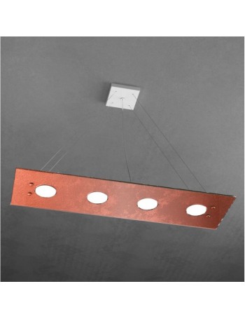 TOP LIGHT: Path 4+3 luci sospensione LED in vetro rame in offerta