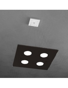 TOP LIGHT: Path 4 luci sospensione LED in vetro marrone in offerta