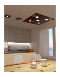 TOP LIGHT: Path 5 luci sospensione LED in vetro marrone in offerta 2