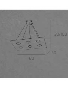 TOP LIGHT: Path 6 luci sospensione LED in vetro argento in offerta 2