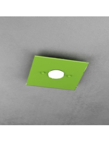 TOP LIGHT: Path plafoniera LED in vetro verde 25x25cm in offerta