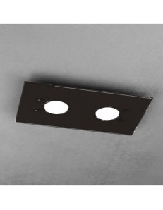 TOP LIGHT: Path plafoniera LED in vetro marrone 20x40cm in offerta