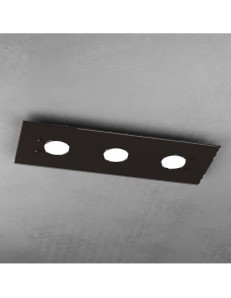 TOP LIGHT: Path plafoniera LED in vetro marrone 20x60cm in offerta