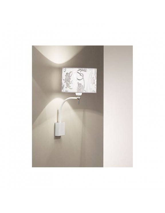 Fashion applique bianco arabescato argento Fashion applique bianco arabescato argento