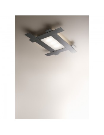 ANTEALUCE: Framing plafoniera applique LED nero 58x45cm in offerta