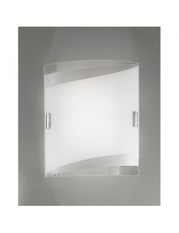 ANTEALUCE: Square applique plafoniera argento 47cm in offerta