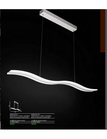 PERENZ: Sospensione LED rettangolare bianco luce naturale in offerta