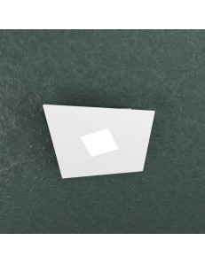 TOP LIGHT: Note plafoniera LED quadrato 1 luce bianco 24x23cm in offerta