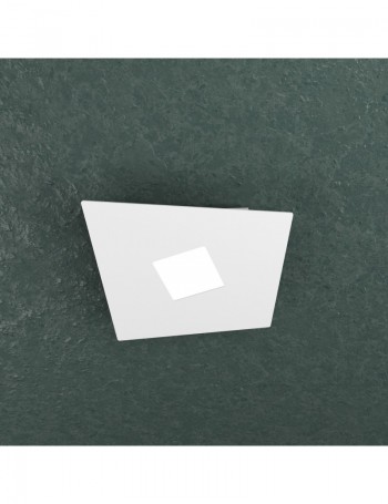 TOP LIGHT: Note plafoniera LED quadrato 1 luce bianco 24x23cm in offerta